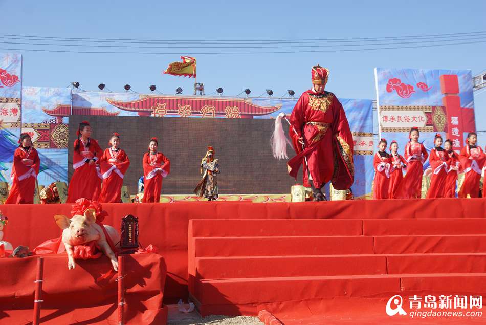 实拍琅琊祭海 梦回秦朝展千年渔家习俗