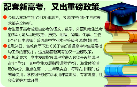 山东发新高考配套实施方案 普高开发展指导课