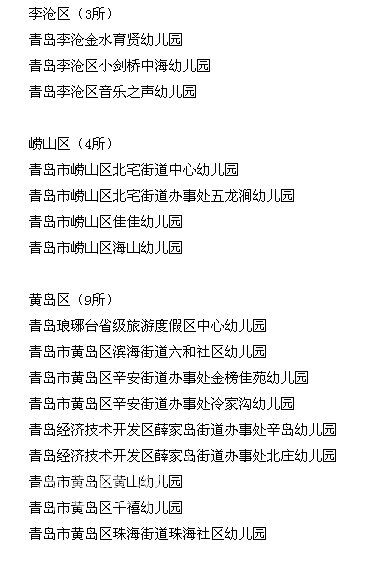 青岛十佳、示范幼儿园出炉看看谁家榜上有名