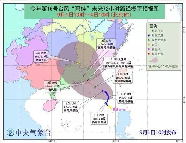 台风玛娃今日登陆华南沿海中心风力达9至11级