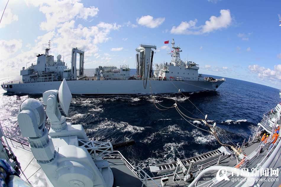 组图:中国海军编队在日本海展开多科目训练