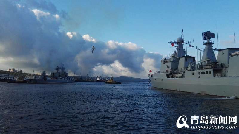 中俄海上联合演习第二阶段演习进入实兵演练