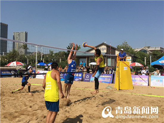 首届青岛潍坊总部基地杯沙滩排球邀请赛开赛