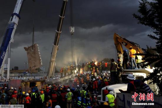 墨西哥7.1级强震已超300人遇难 强烈余震再袭