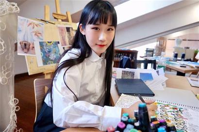 全球最高分 青岛中学生画贵妃获国际艺考满分