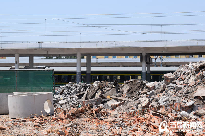 探访：城阳火车站站房区域完成拆迁 开始全面施工