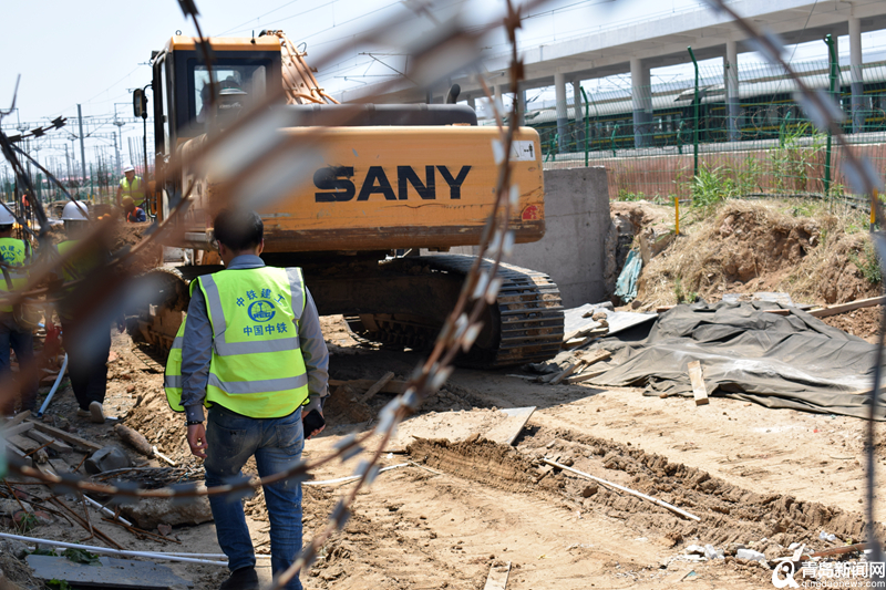 探访：城阳火车站站房区域完成拆迁 开始全面施工