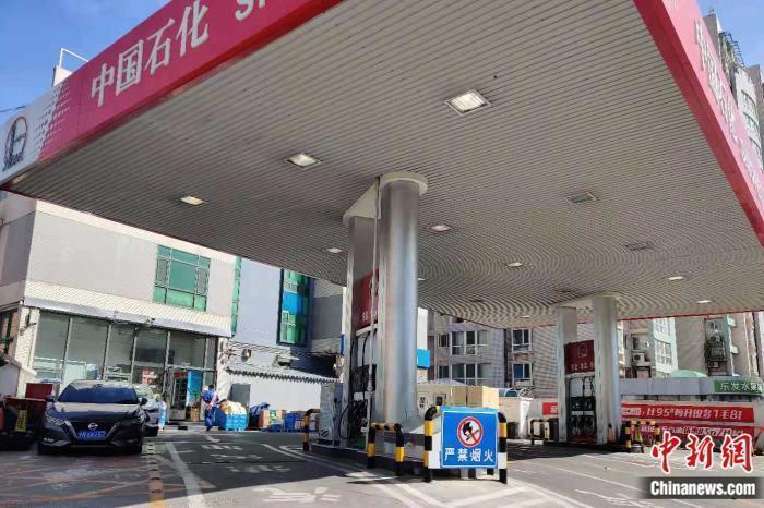北京海淀区一加油站。<a target='_blank' href='/' >中新网</a>记者张旭摄