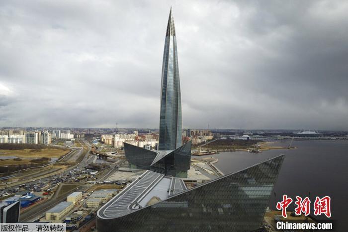 资料图：俄罗斯天然气工业股份公司(Gazprom)位于俄罗斯圣彼得堡的总部拉赫塔中心。