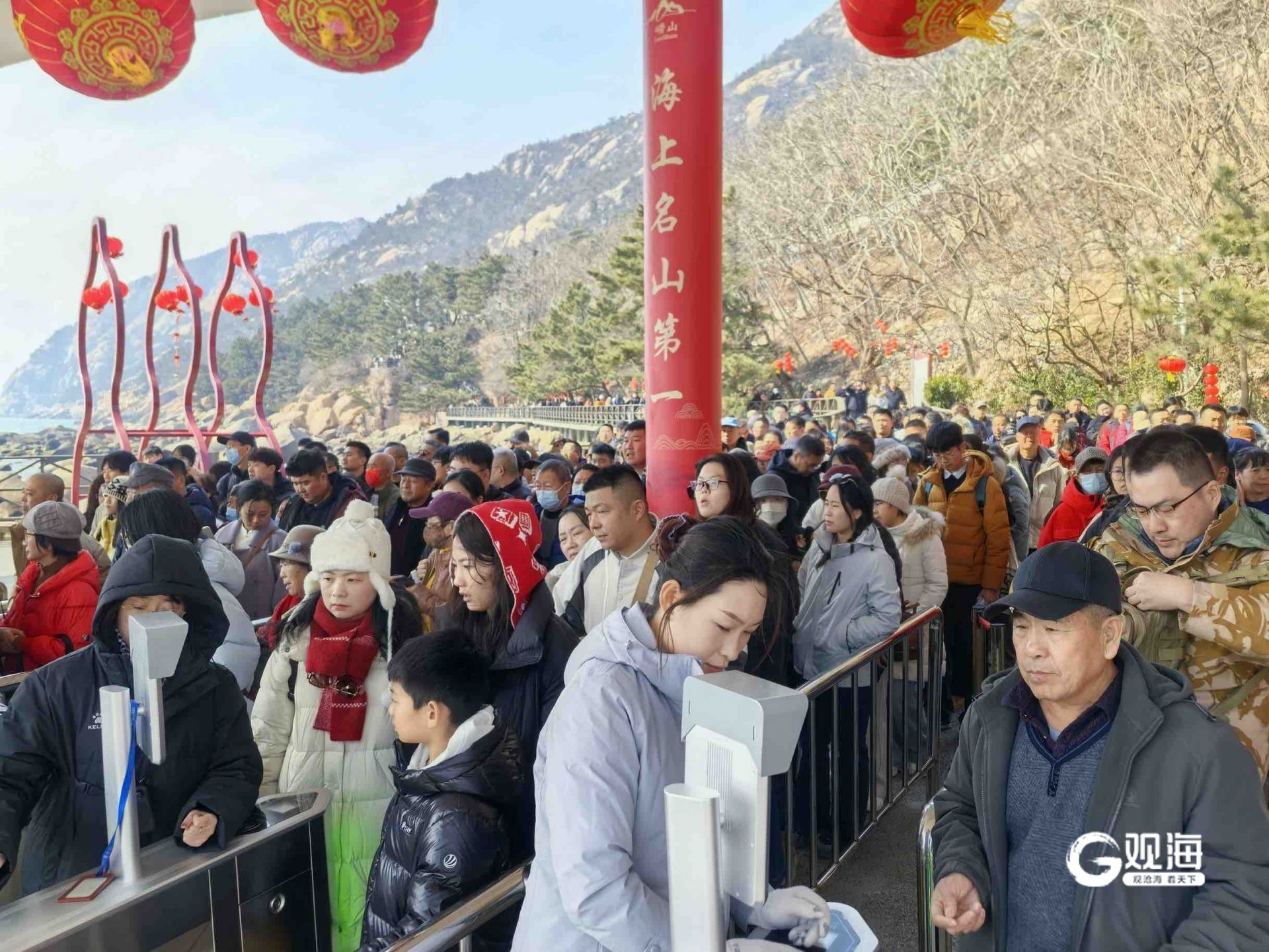 假期前4天累计待客超10万人次，崂山喜迎新春“开门红”