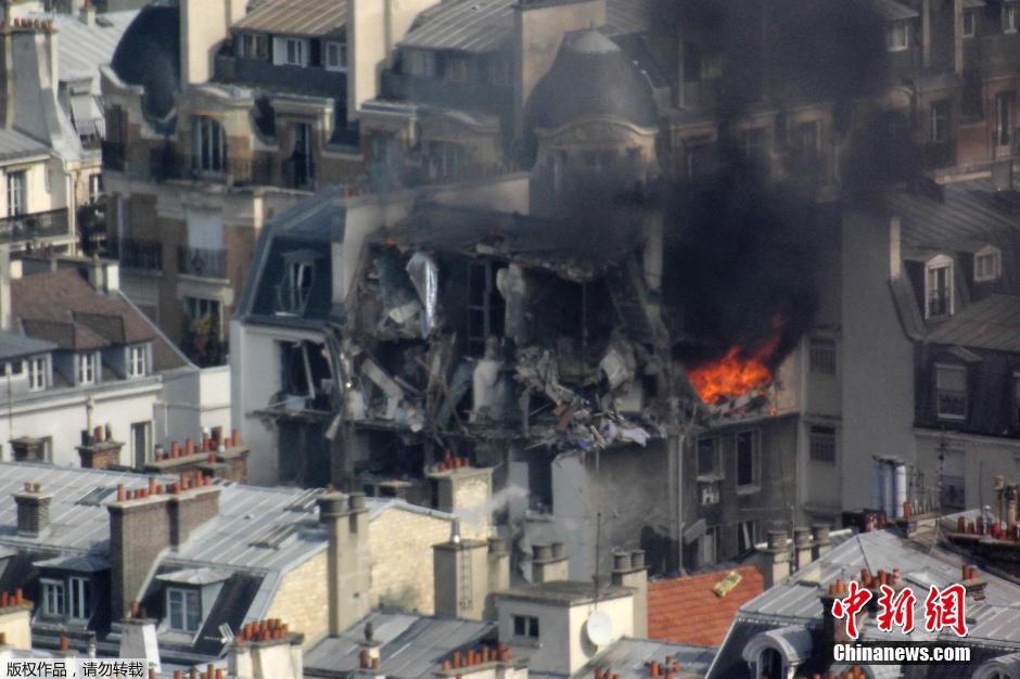 巴黎市中心一公寓发生爆炸 造成5人轻伤(图)