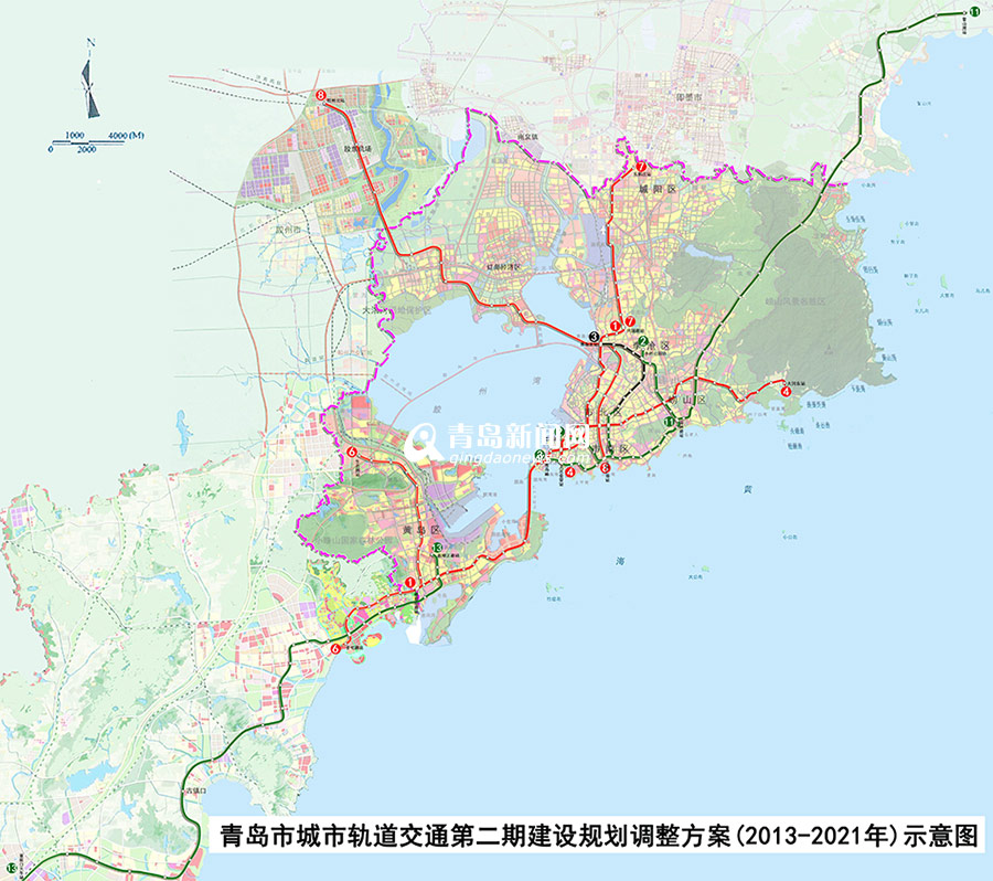 首发:青岛新增地铁8号线 原1号线被拆分