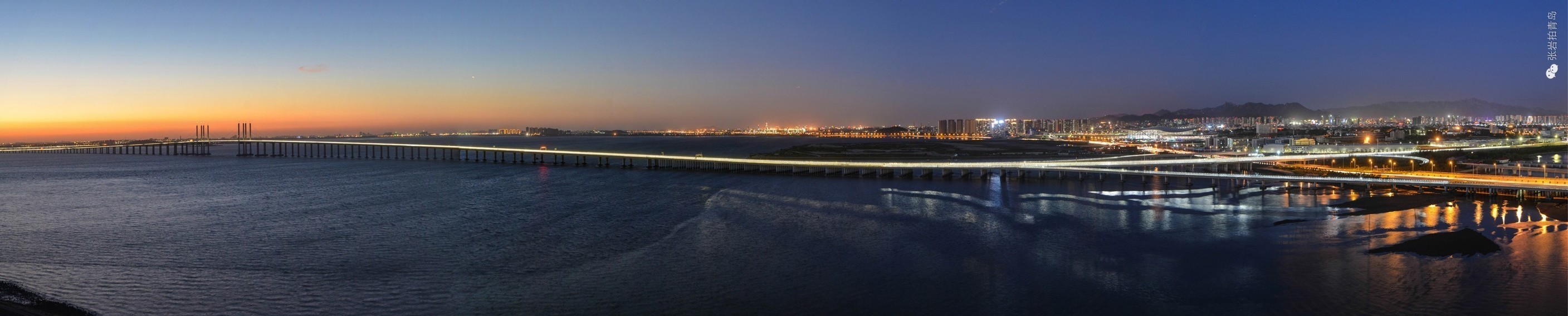 高清：摄影师爬30层楼 拍下跨海大桥绝美瞬间