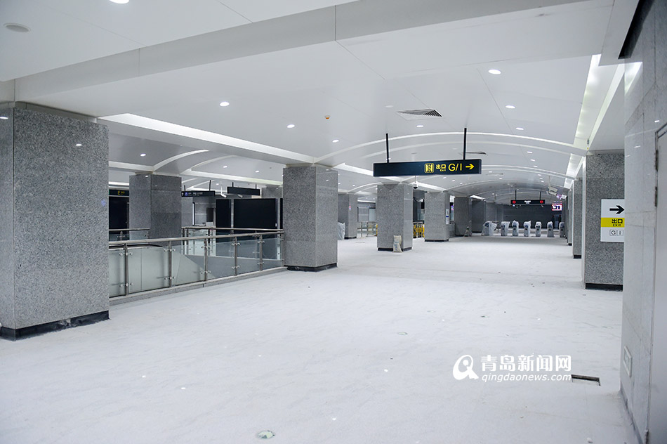 高清:3号线南段车站内景曝光 巨型壁画抢镜