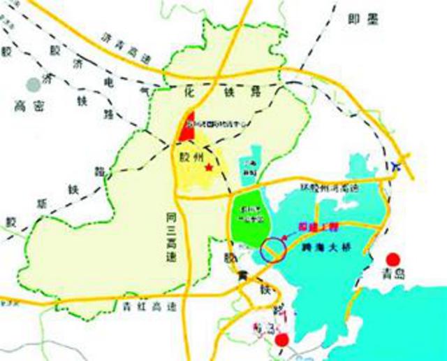 胶州湾大桥拟建胶州连接线 第二次环评公示(图)