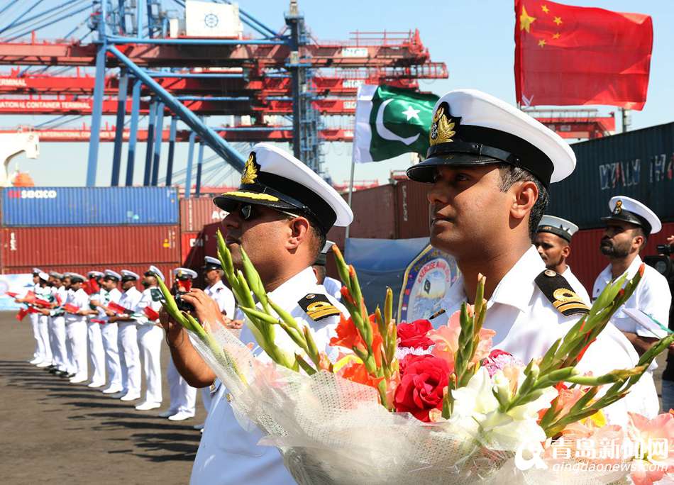 海军护航编队抵达巴基斯坦