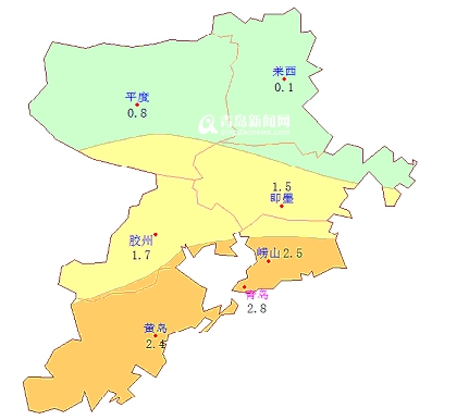 青岛公布上个冬季气象大数据降水多气温高