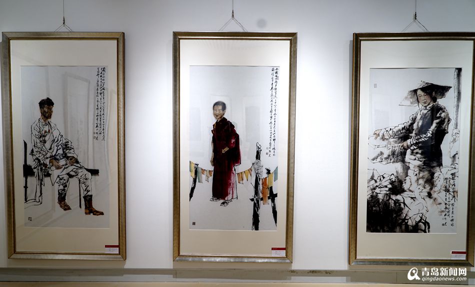 中国画作品巡展青岛站开展 将继续到本月15日