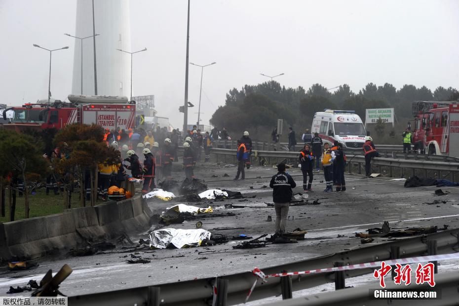     土耳其伊斯坦布尔一直升机坠毁 5人身亡