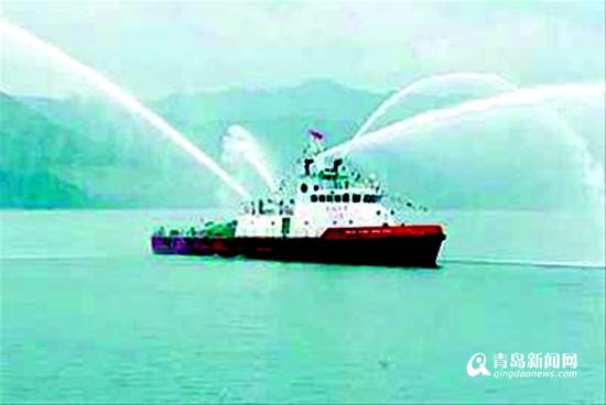 青岛消防装备升级 650吨消防船将到港执勤