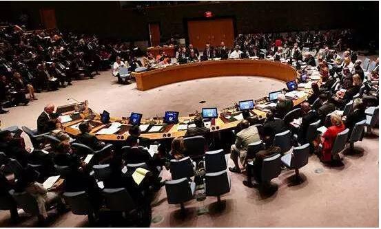 联合国安理会开会情景