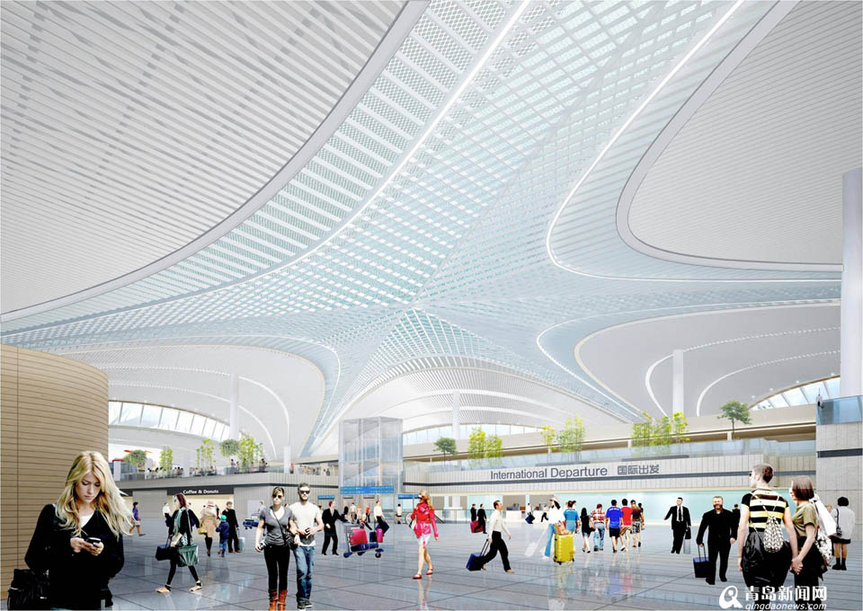 新机场主体结构完工 航站楼开始精装修