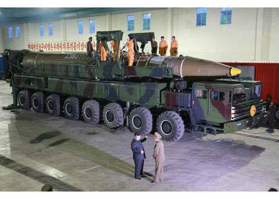 朝鲜4日宣布洲际弹道导弹火星-14试验发射成功 