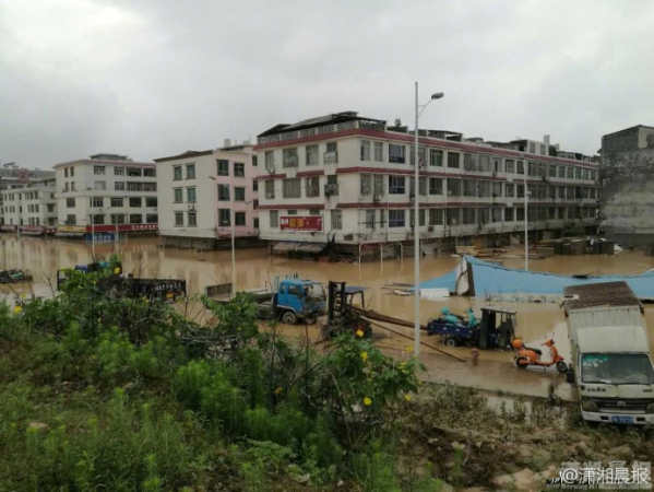 湖南宁乡县遇特大严重洪涝灾害 44人死亡失联
