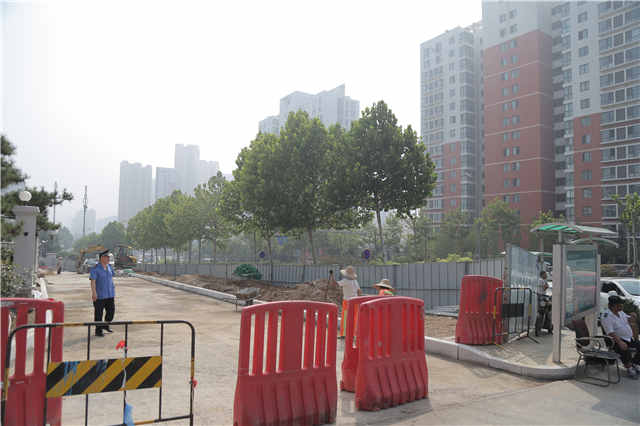 青岛:绿化带变入院专用道 齐鲁医院门前有望解堵