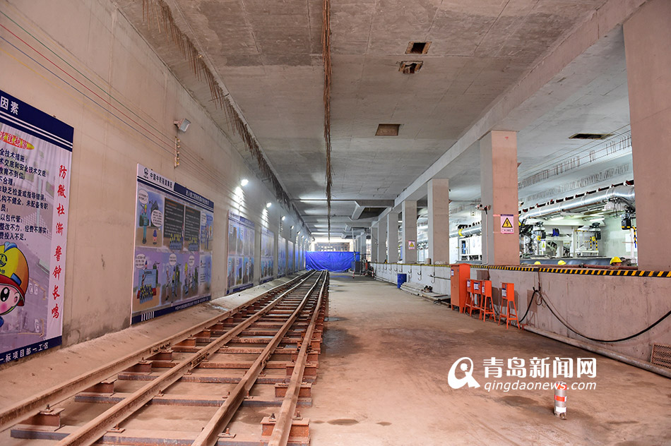 实拍 地铁1号线人民广场站10月前主体完工