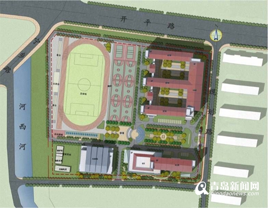市北再添一所中学:河西中学规划方案公布(图)