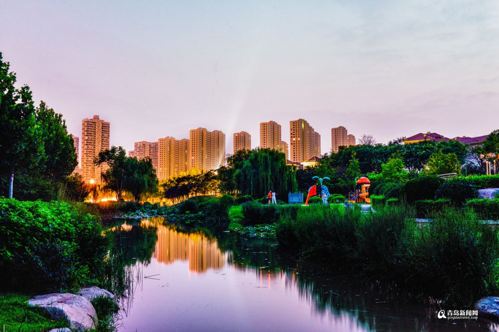 高清：一组清凉图告诉你 李村河上游夜色之美