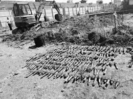 山西大同工地挖出883枚爆炸物 含老式迫击炮弹