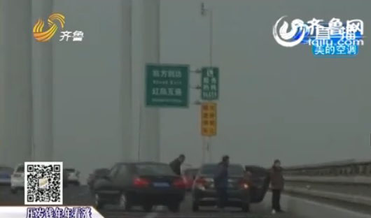 跨海大桥成景区 游客在紧急停车带观海