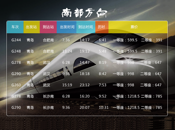 青岛高铁朋友圈拓至16个 最全车次票价信息在此