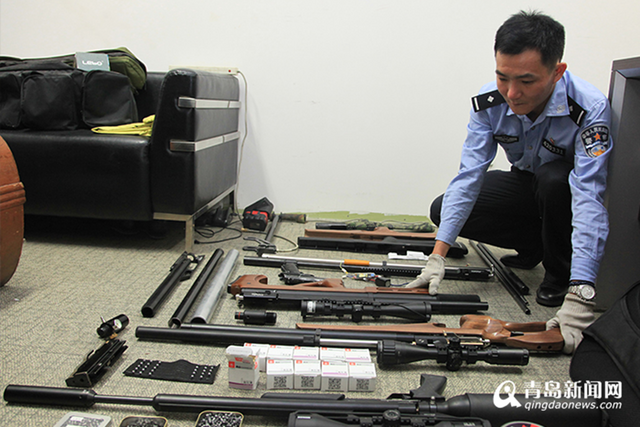 青岛海关2016十大案例:侦破枪支走私大案