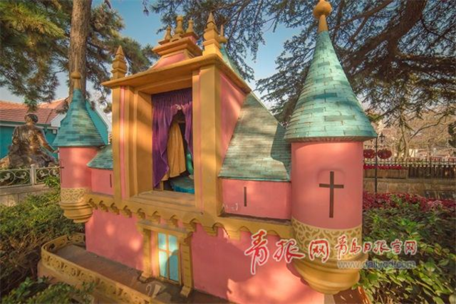 航拍青岛公主楼