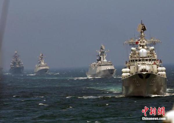 中俄地中海军演今启动主力舰亮相中国海军最远演习