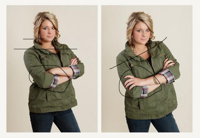 拍照显瘦窍门走红 真人示范对比太实用 拍照显瘦窍门走红 真人示范对比太实用