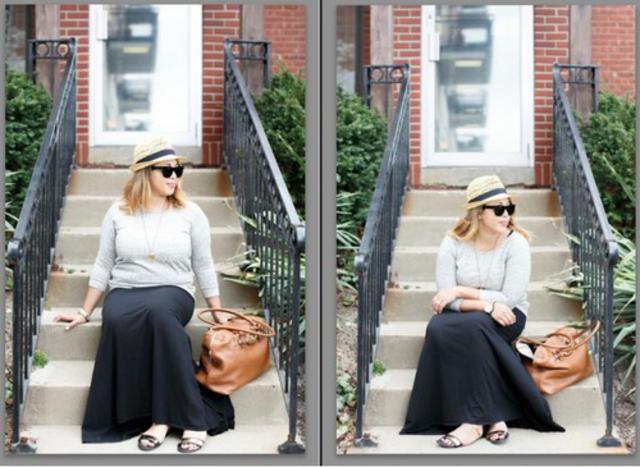 拍照显瘦窍门走红 真人示范对比太实用 拍照显瘦窍门走红 真人示范对比太实用