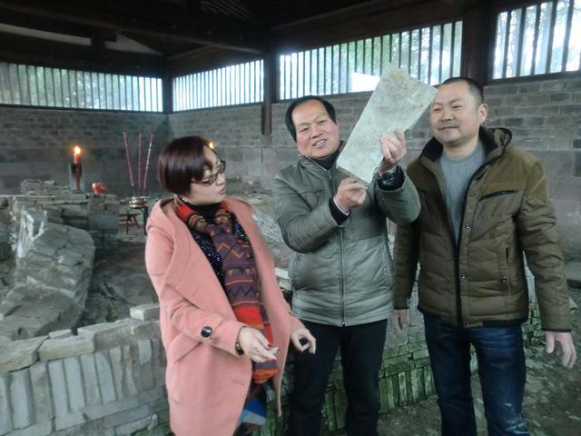 梁祝遗址现“心心相印”图案古墓砖