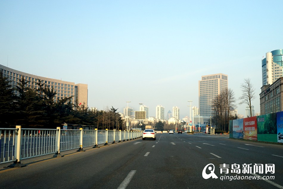 高清:青岛除夕上演空城计 城市暂时进入休眠期