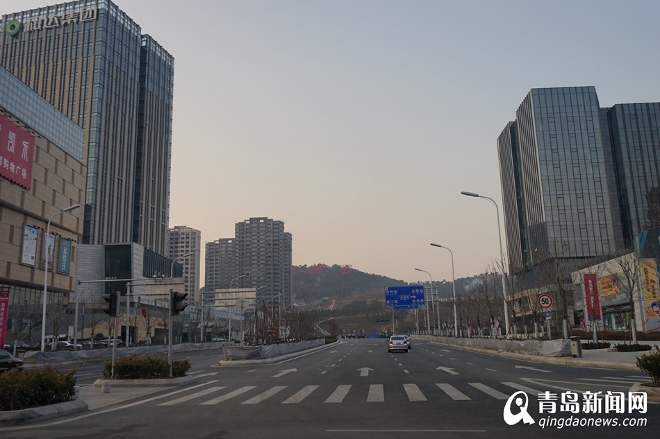 高清:青岛除夕上演空城计 城市暂时进入休眠期