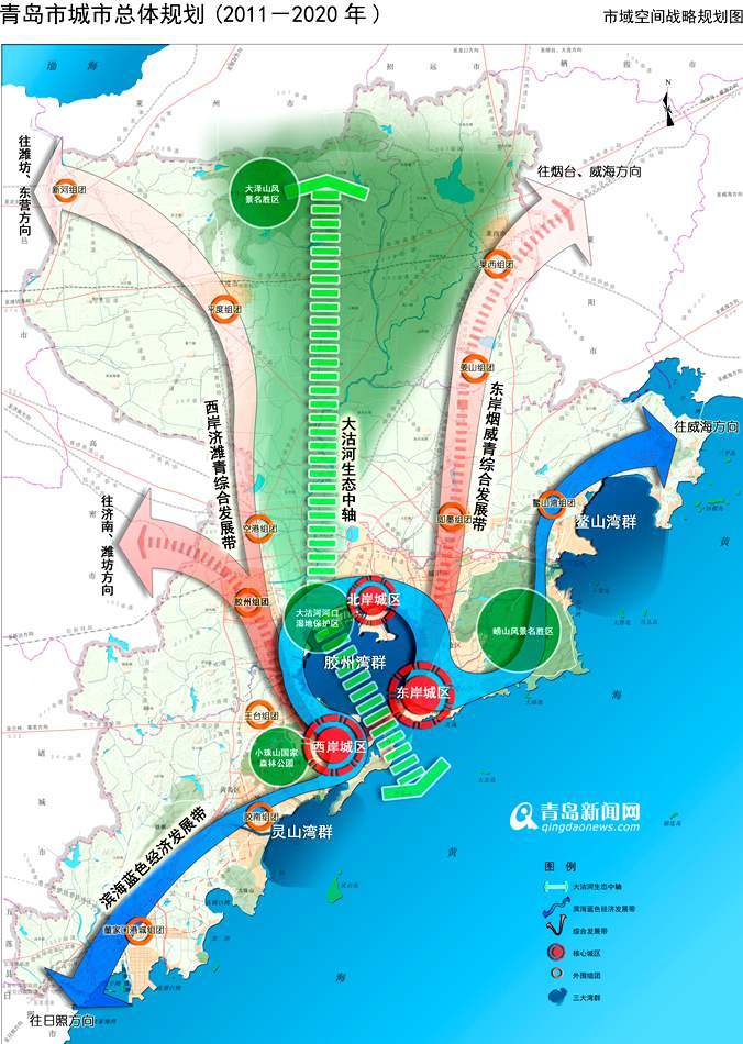 青岛城市总体规划:打造和谐宜居美丽家园