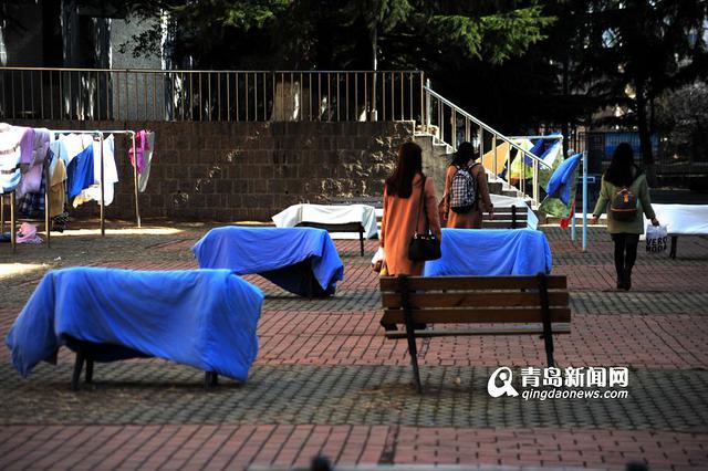 又到高校开学季 大学生&apos;铺天盖地&apos;晒被子