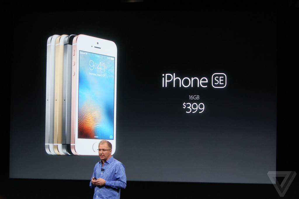 2016苹果春季新品发布会:iphone se售399美元