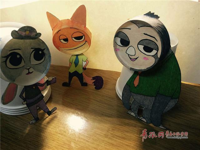 组图:青理工学生纸杯还原《疯狂动物城》萌翻!