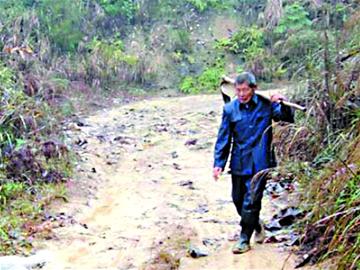 八旬老人自掏腰包修山路 称不想后来人辛苦(图)