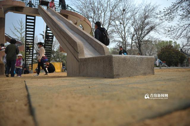 沧口大滑梯整修完工 修旧如旧重现风采(组图)