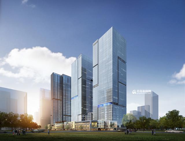 崂山第一高楼地下工程收尾 崂山第一高楼地下工程收尾